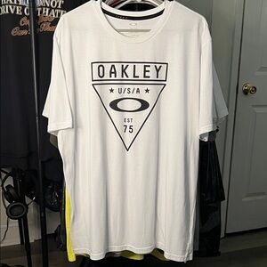 Oakley Men's White Logo Tee